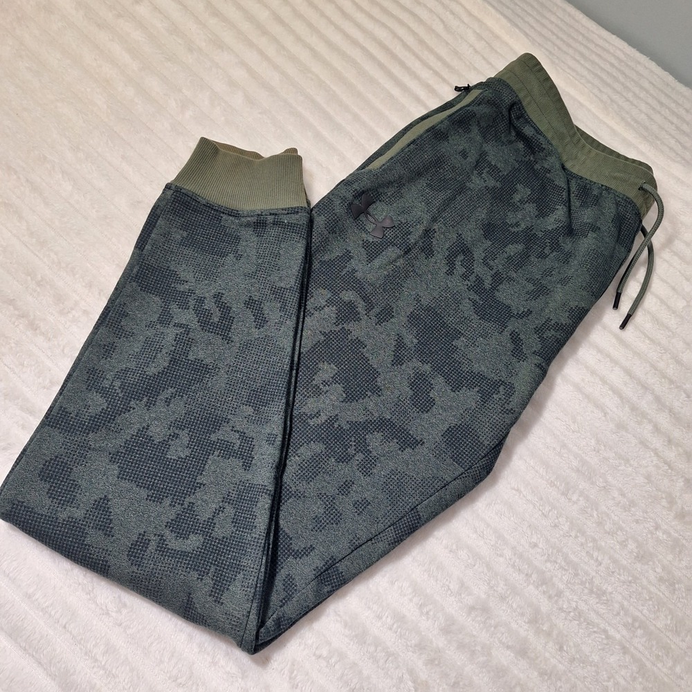 Under Armour Cold Gear Fitted Jogger Pants Mens XL Digital Camo Athletic